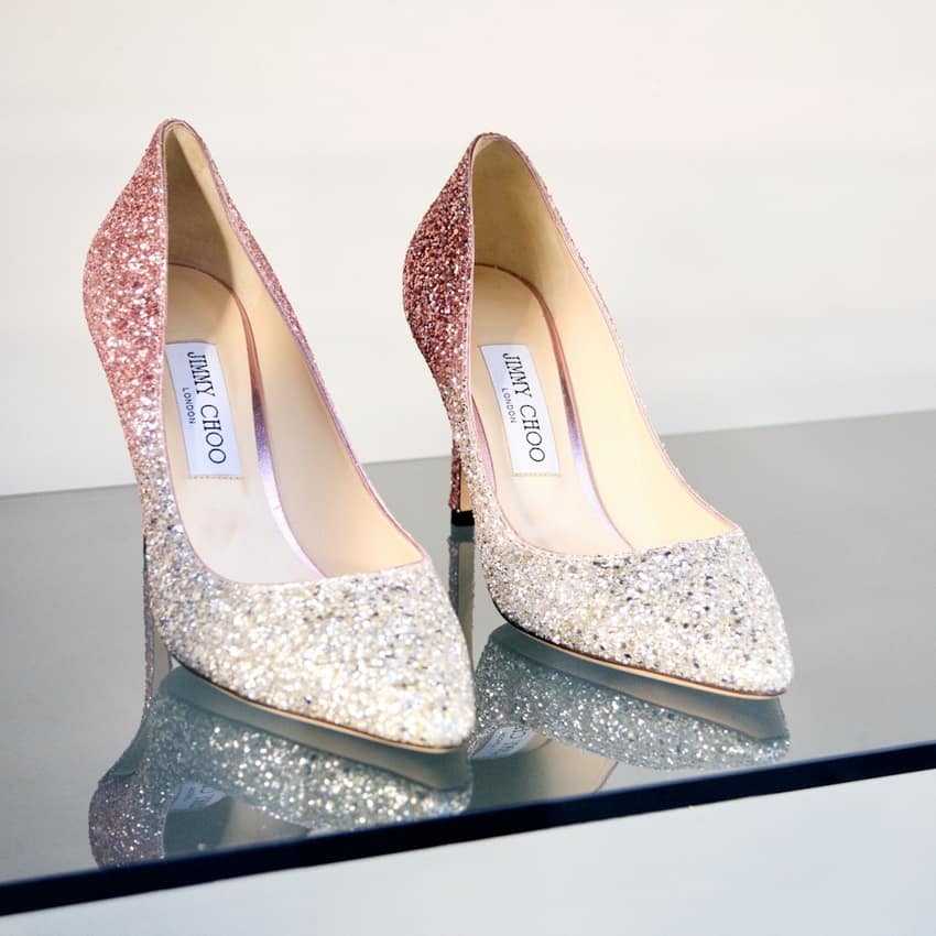 Pacific Stride Silver Peep Toe Pumps