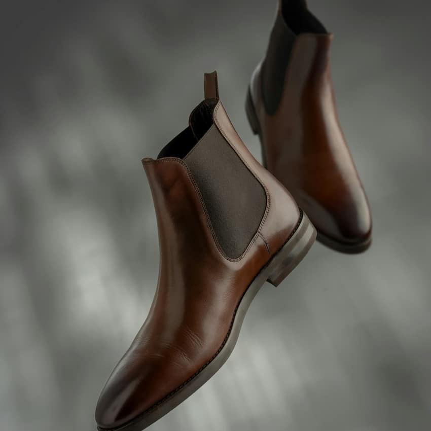 Velvet Orbit Brown Chelsea Boots