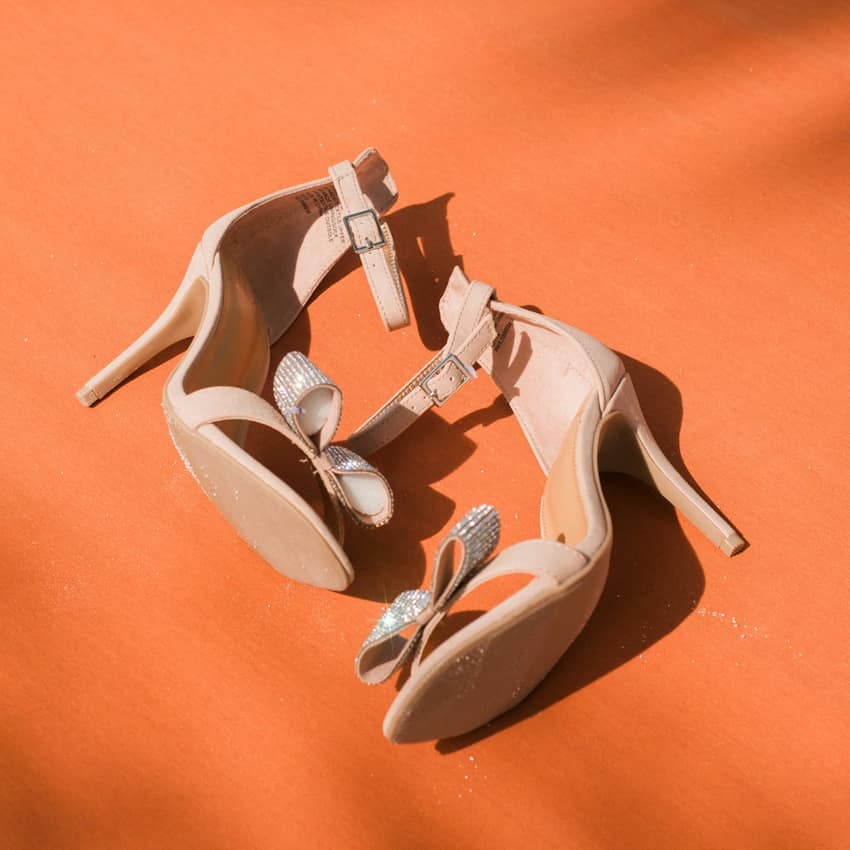 Studio Lumen Grey Peep Toe Sandals