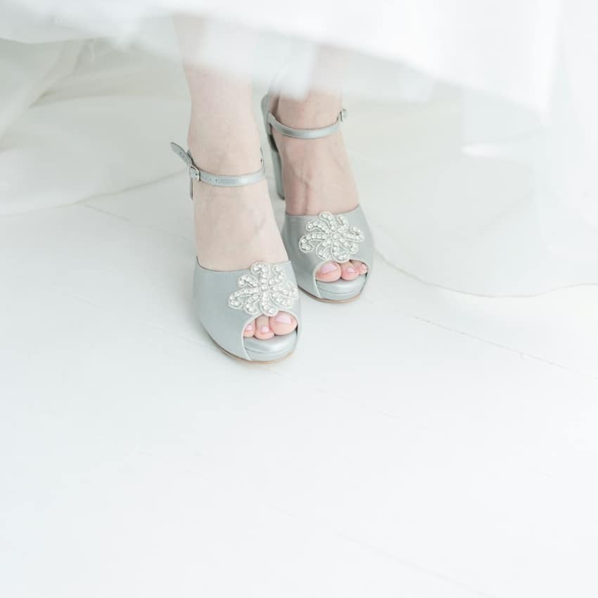 Metro Orbit Floral Peep Toe Sandals