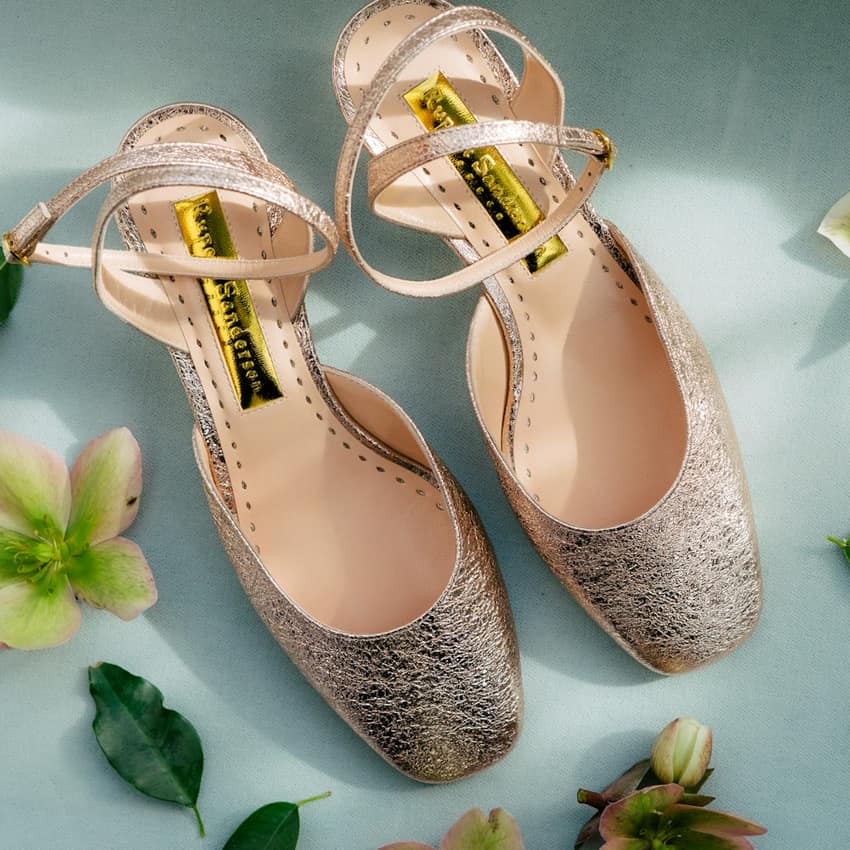 Modern Aura Yellow Ankle Strap Heels