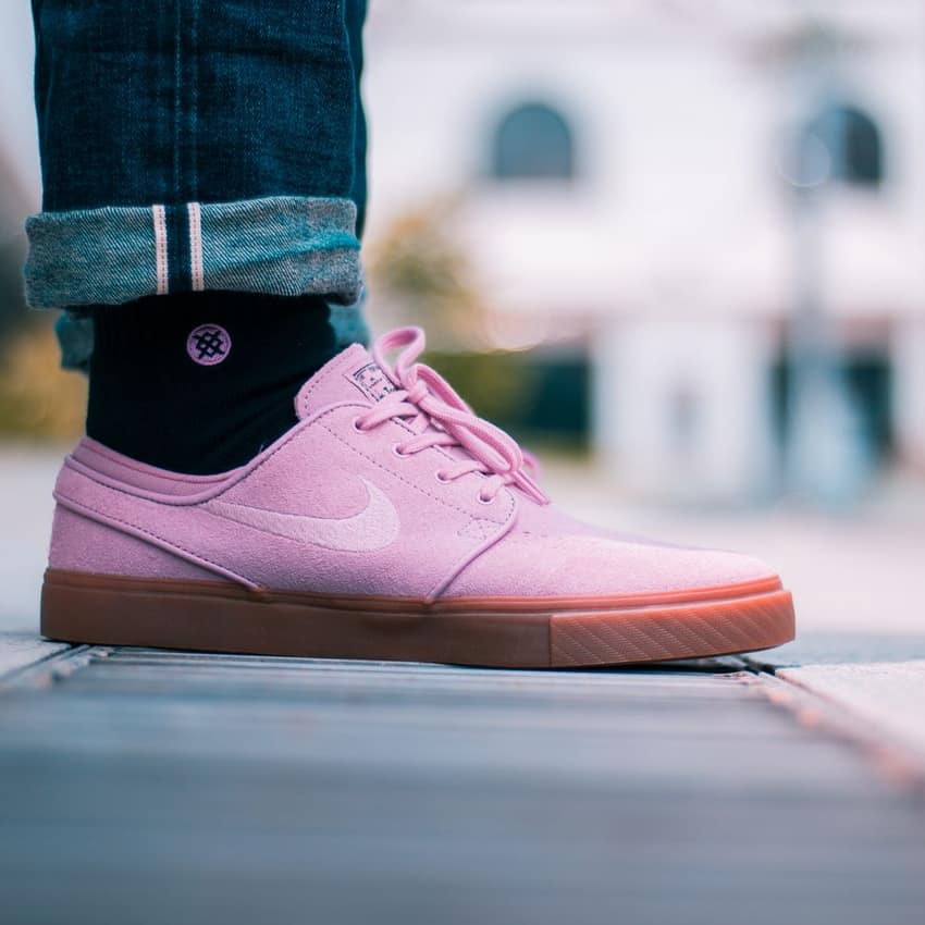 Nordic Orbit Pink Suede Lifestyle Sneakers